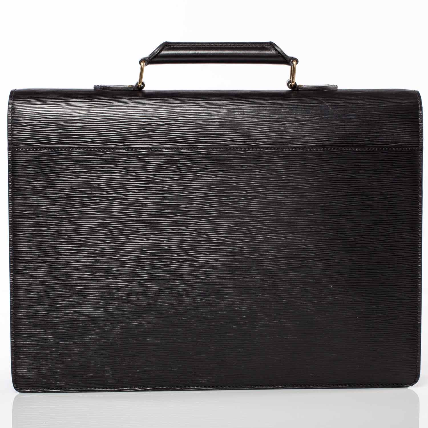 Louis Vuitton Epi Serviette Ambassadeur Briefcase Black 3 of 10