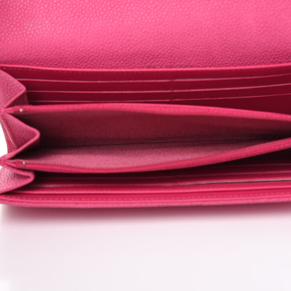 Chanel Iridescent Caviar Quilted Large Flap Wallet Pink 6 of 13