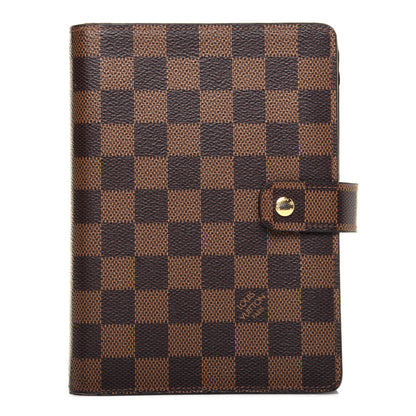 Louis Vuitton Damier Ebene Medium Ring Agenda Cover 1 of 12