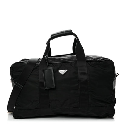 Prada Tessuto Nylon Saffiano Viaggio Carry On Travel Bag Black 1 of 8