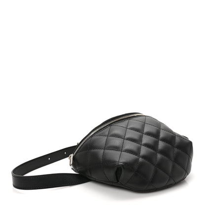 Chanel Calfskin Quilted Waist Belt Bag Black 4 of 9