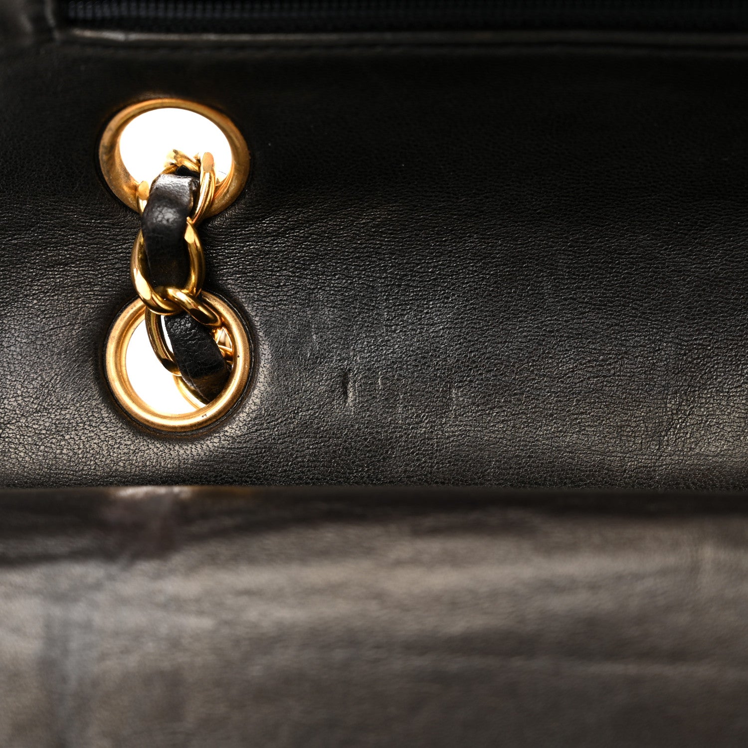 Chanel Lambskin Quilted Medium Double Flap Black 17 of 23