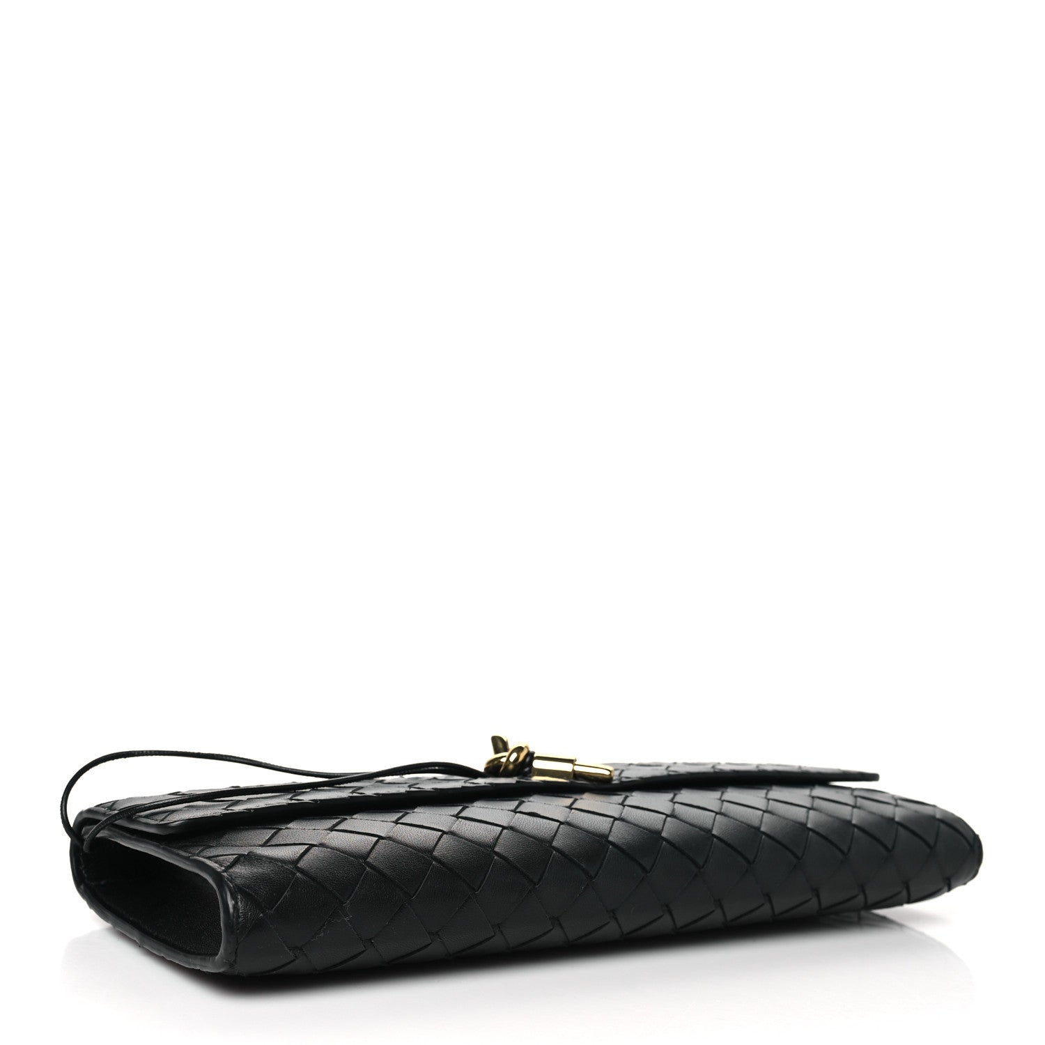 Bottega Veneta Nappa Intrecciato Long Andiamo Top Handle Clutch Black 4 of 9