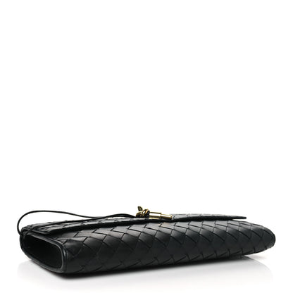 Bottega Veneta Nappa Intrecciato Long Andiamo Top Handle Clutch Black 4 of 9