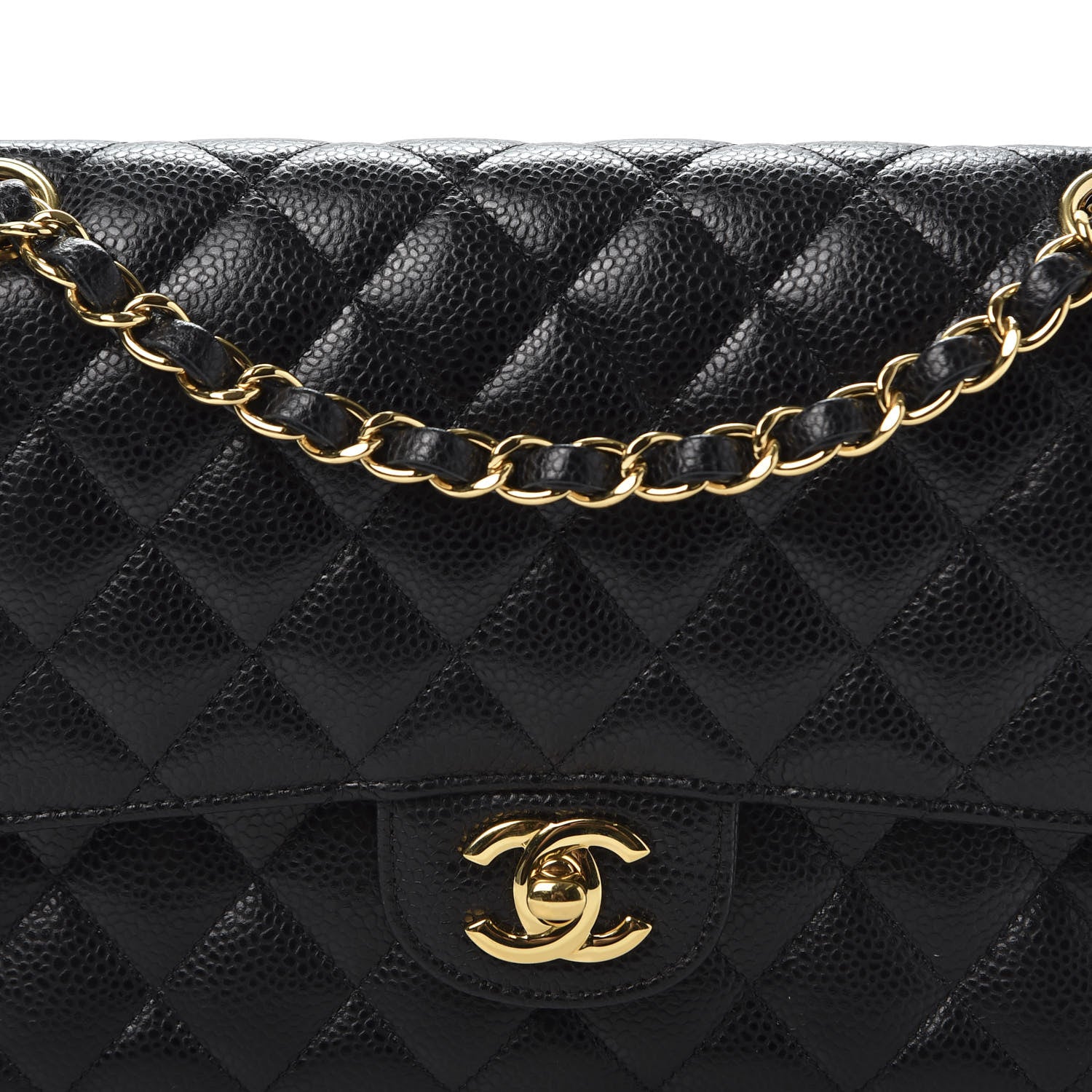 Chanel Caviar Quilted Medium Double Flap Black 9 of 9