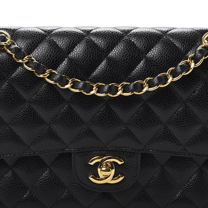 Chanel Caviar Quilted Medium Double Flap Black 9 of 9