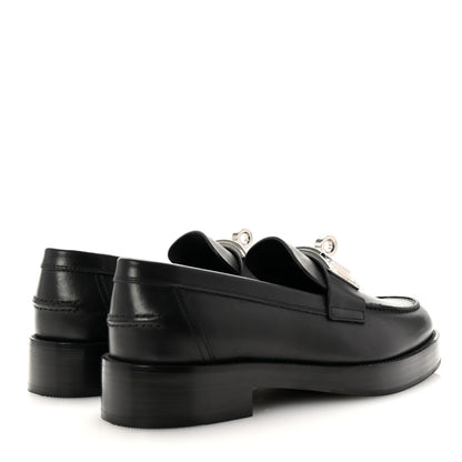 Hermes Calfskin Womens Hot Loafer 38 Black 5 of 9