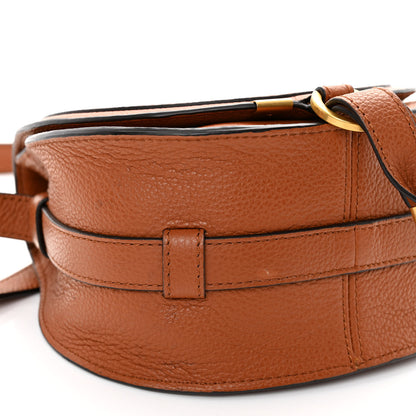 Chloe Grained Calfskin Small Marcie Saddle Bag Tan 8 of 9
