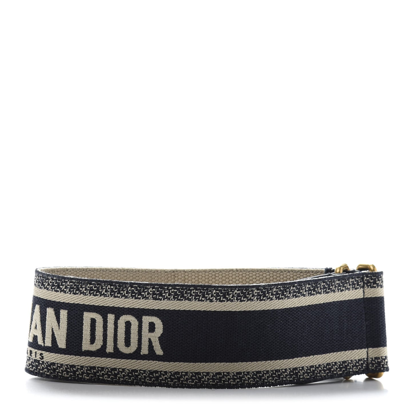 Canvas Embroidered Large Book Belt 80 32 Bleu
