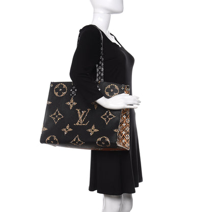 Louis Vuitton Monogram Giant Jungle Onthego GM Black 2 of 12