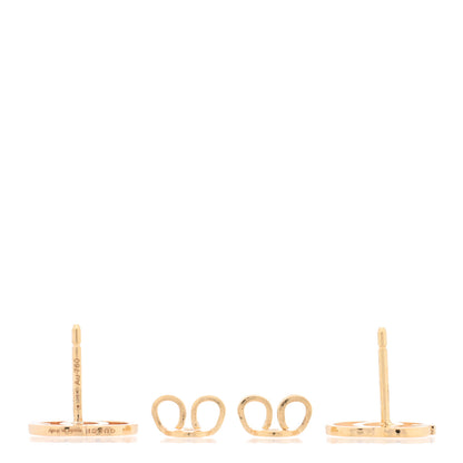 Gucci 18K Yellow Gold Running G Stud Earrings 3 of 5