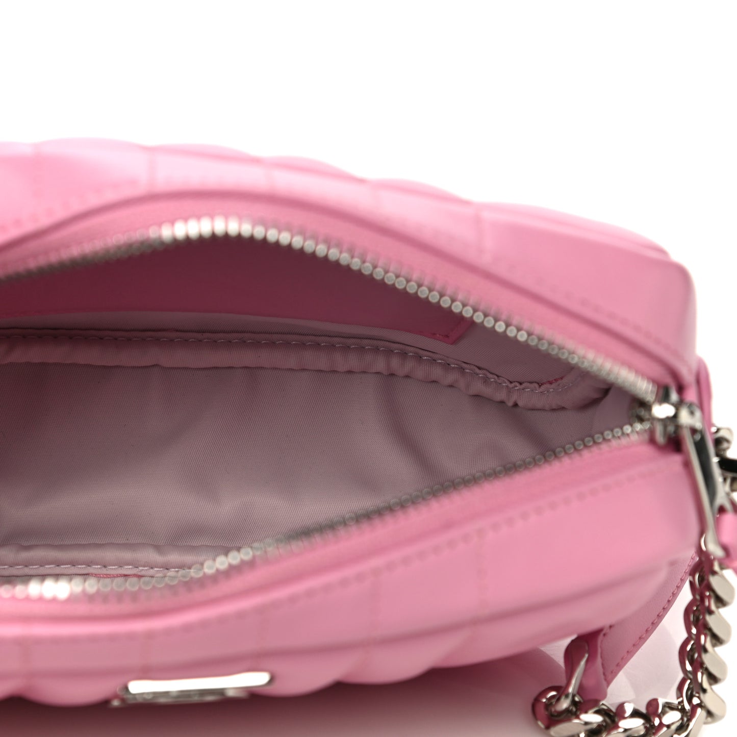 Lambskin Quilted Mini Lola Camera Bag Primrose Pink