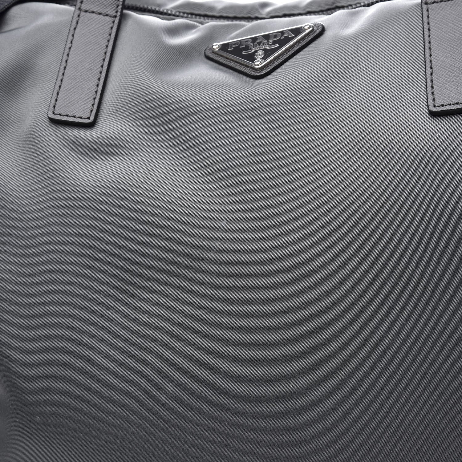 Prada Tessuto Nylon Saffiano Tote Ardesia 10 of 11