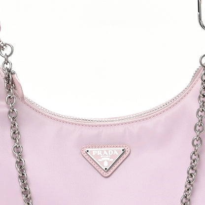 Prada Nylon Re-Edition 2005 Shoulder Bag Alabastro 8 of 11