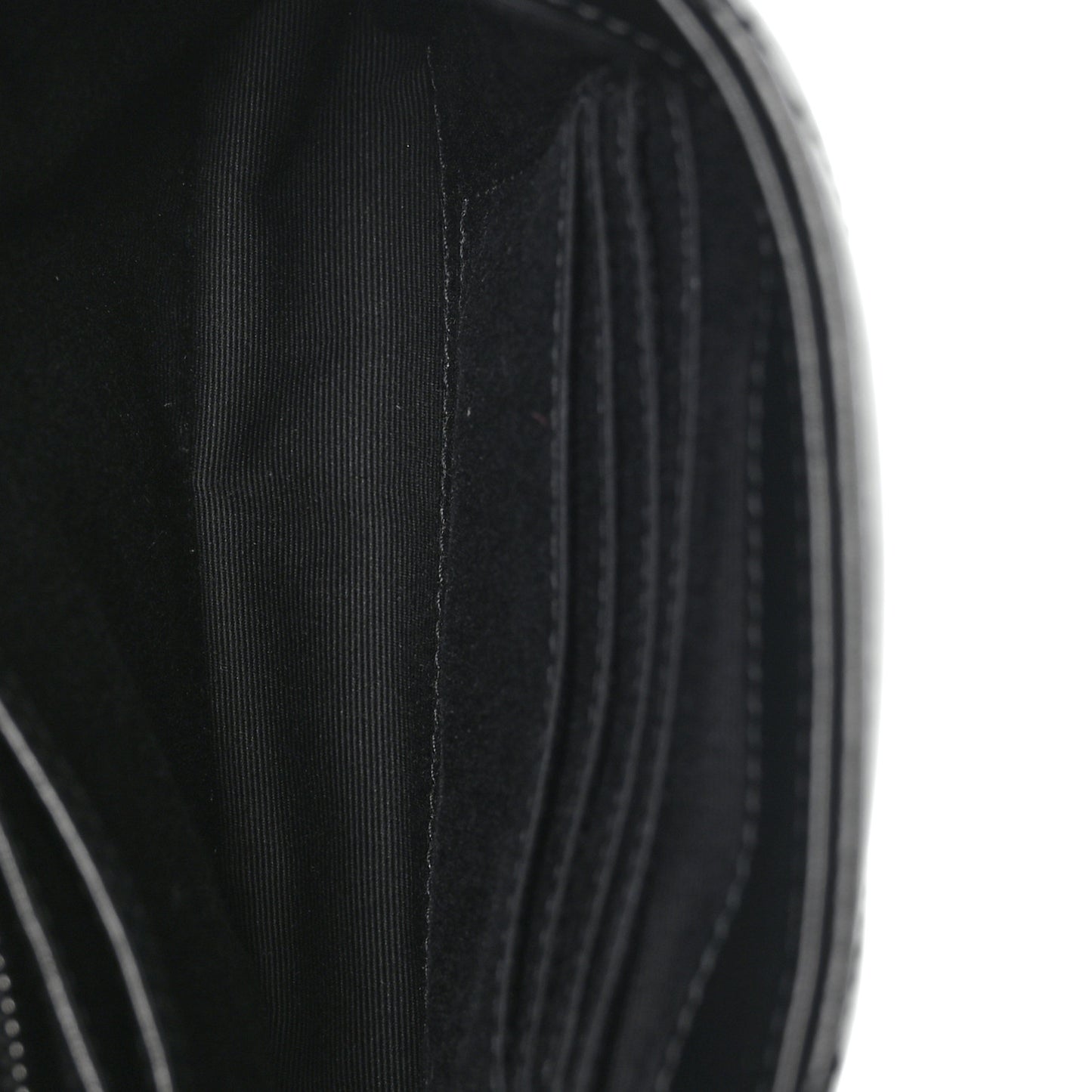 Calfskin Y Quilted Monogram Monochrome Toy Loulou Crossbody Bag Black