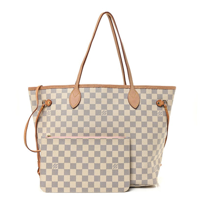 Louis Vuitton Damier Azur Neo Neverfull MM Rose Ballerine 1 of 25