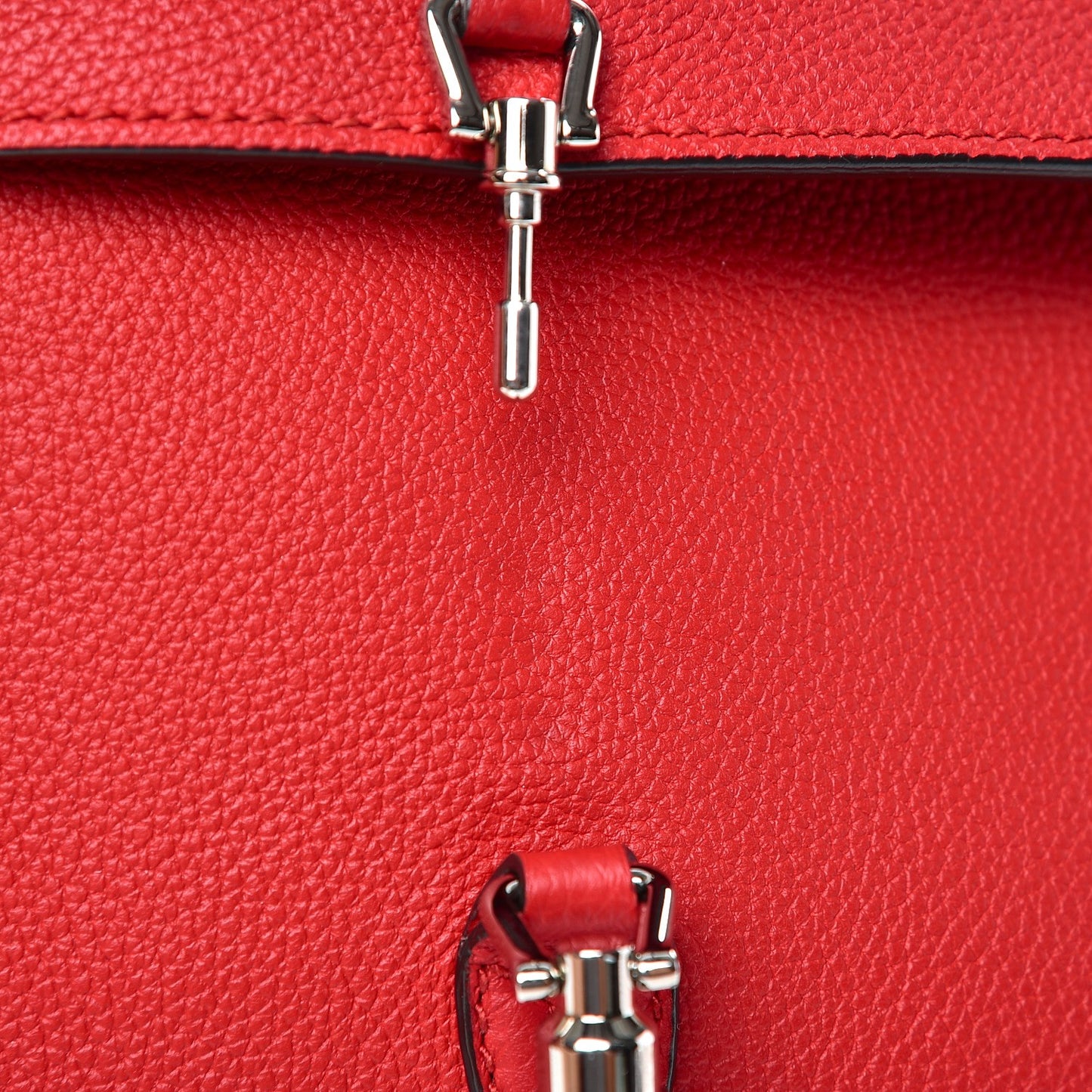 Grand Prix Calfskin Jackie Convertible Shoulder Bag Hibiscus Red