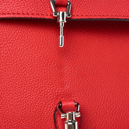 Gucci Grand Prix Calfskin Jackie Convertible Shoulder Bag Hibiscus Red 8 of 8
