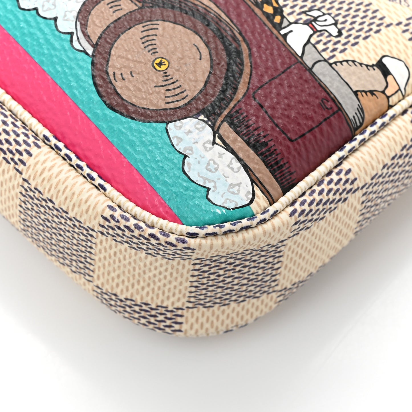 Damier Azur 2015 Christmas Animation Mini Pochette Accessories