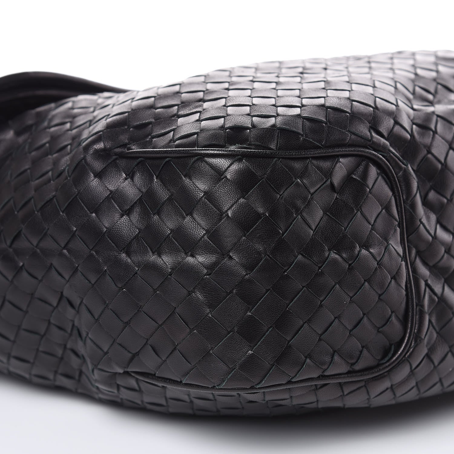Bottega Veneta Nappa Intrecciato Flap Shoulder Bag Black 9 of 14