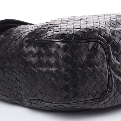 Bottega Veneta Nappa Intrecciato Flap Shoulder Bag Black 9 of 14