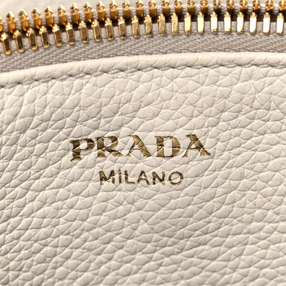 Prada Vitello Daino Shoulder Bag White 6 of 20