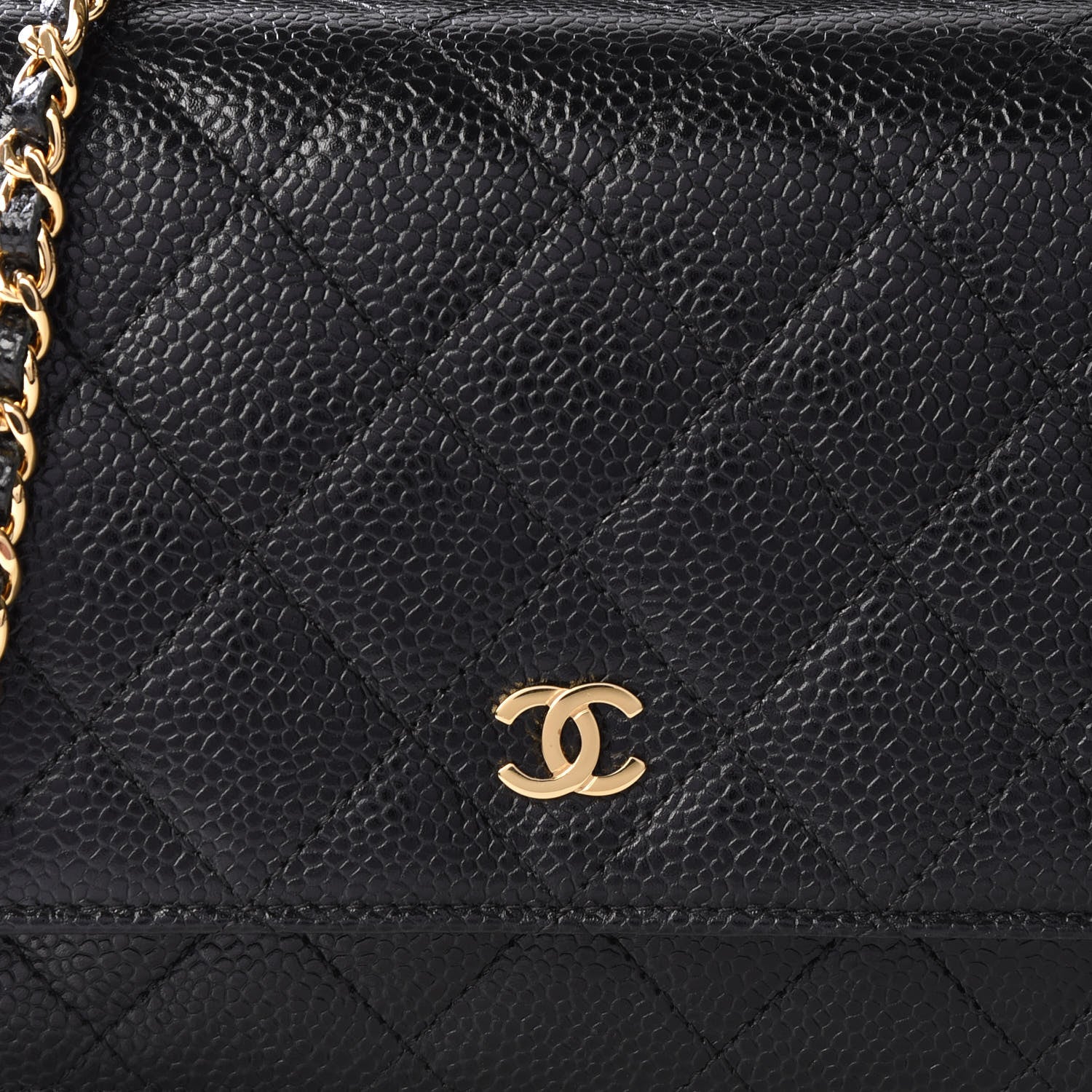 Chanel Caviar Quilted Wallet On Chain WOC Black 11 of 12