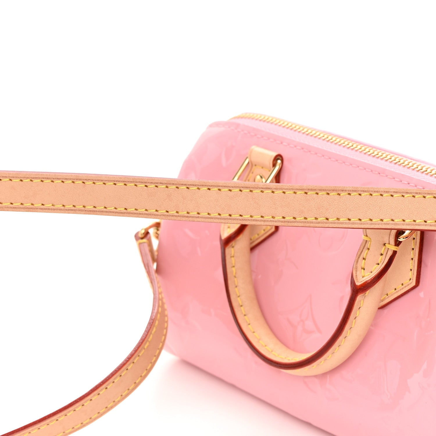 Louis Vuitton Vernis Monogram Nano Speedy Mochi Pink 10 of 11