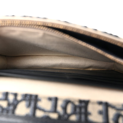 Christian Dior Oblique Saddle Chain Pouch Blue 5 of 11