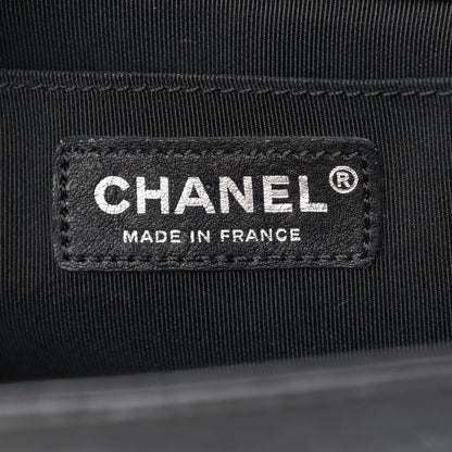Chanel Calfskin Quilted Metal Embellished Paris Dallas Medium Boy Flap Black 6 of 13