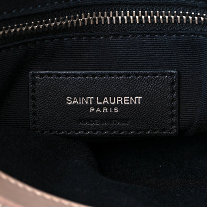 Saint Laurent Calfskin Y Quilted Monogram Medium Loulou Chain Satchel Rose Antic 5 of 9