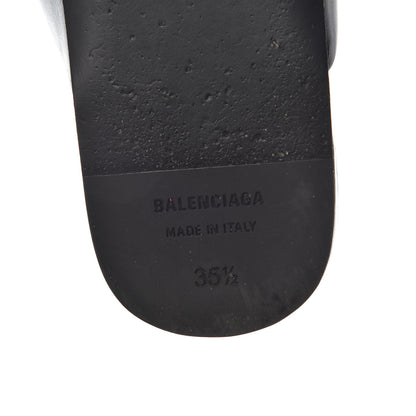 Balenciaga Calfskin BB Mules 35.5 Black 9 of 11