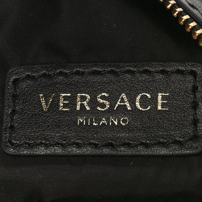 Versace Denim Embellished Snake Print Hobo Bag 7 of 9