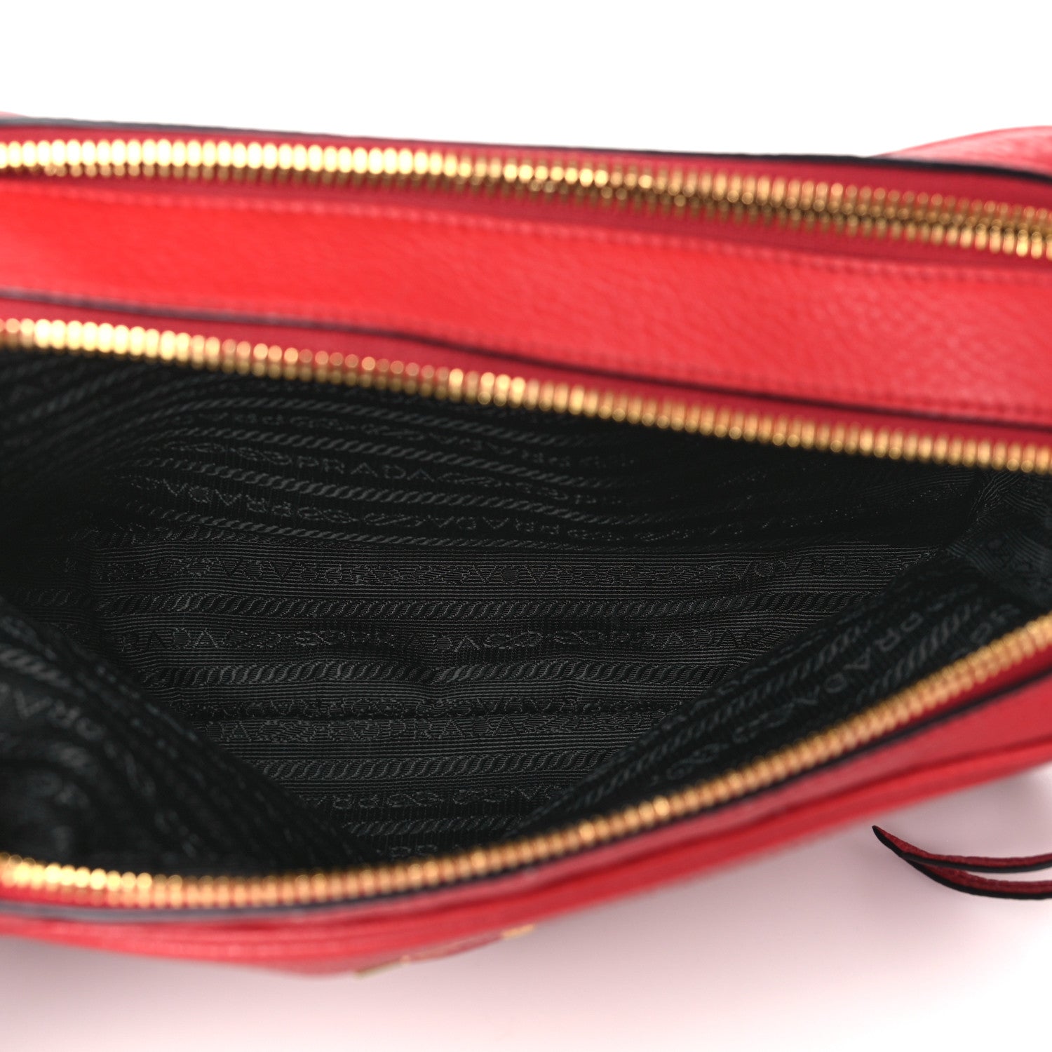 Prada Vitello Phenix Camera Bag Rosso 5 of 12