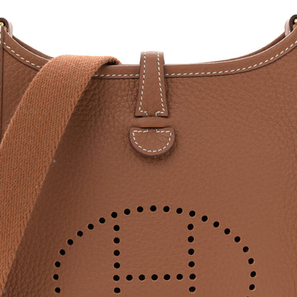 Hermes Taurillon Clemence Evelyne TPM Gold 8 of 11