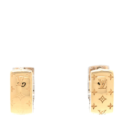 Louis Vuitton Nanogram Earrings Gold 1 of 5