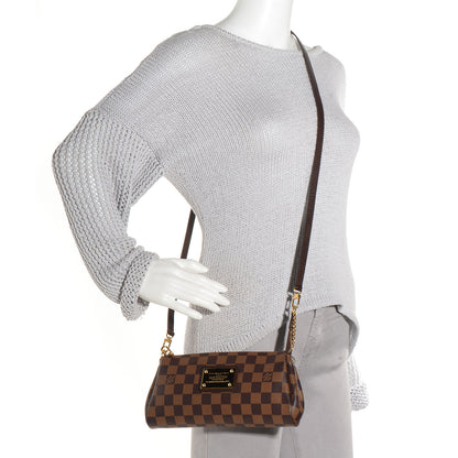 Louis Vuitton Damier Ebene Eva Clutch 2 of 8
