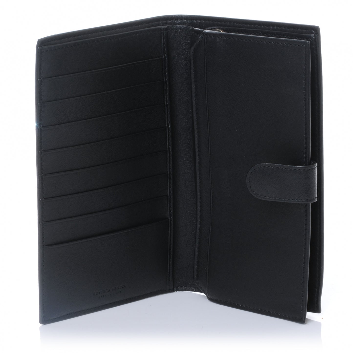 Nappa Intrecciato Continental Wallet Black