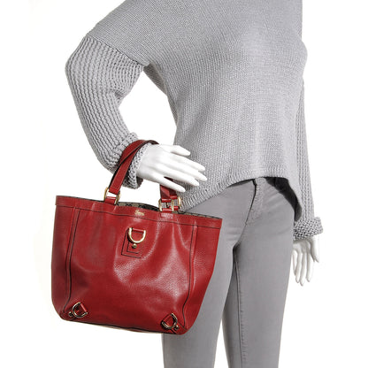 Gucci Leather Abbey Tote Red 2 of 11