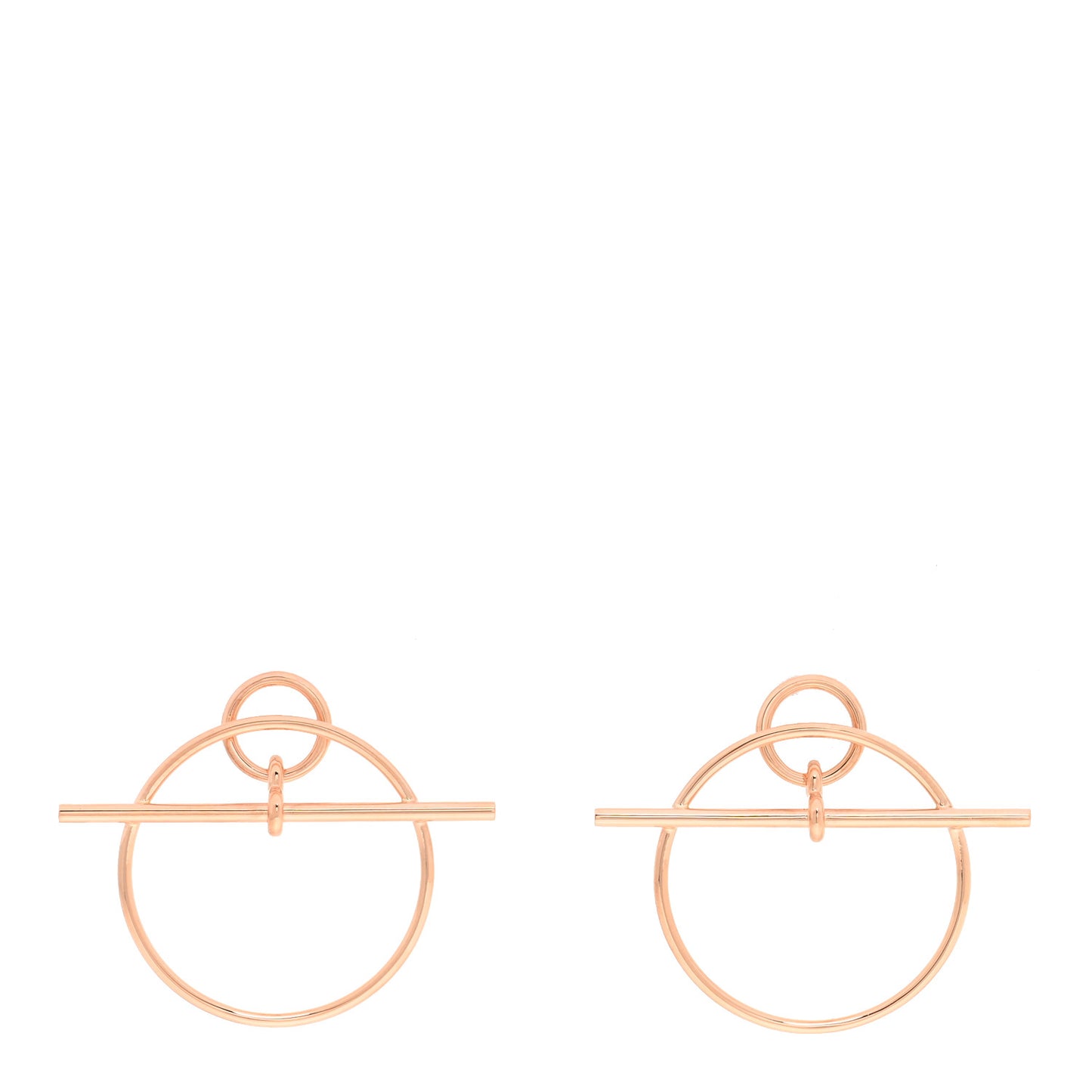 18K Rose Gold PM Loop Earrings