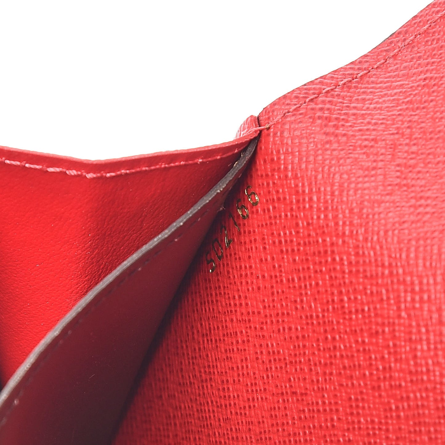 Damier Ebene Emilie Wallet Red