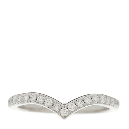 Tiffany Platinum Diamond Soleste V Band Ring 48 4.5 1 of 4
