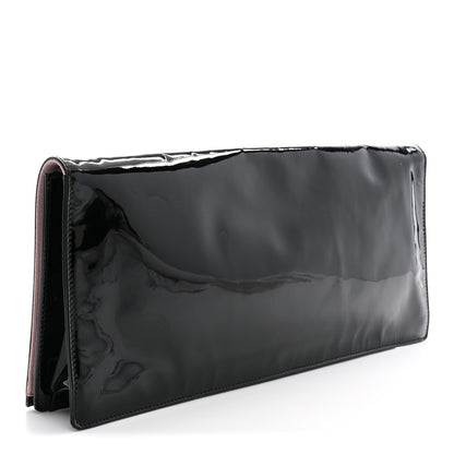 Prada Vernice Metal Clutch Black 4 of 8