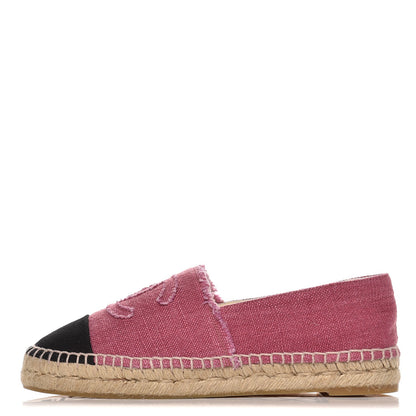 Chanel Linen CC Espadrilles 39 Pink 1 of 10