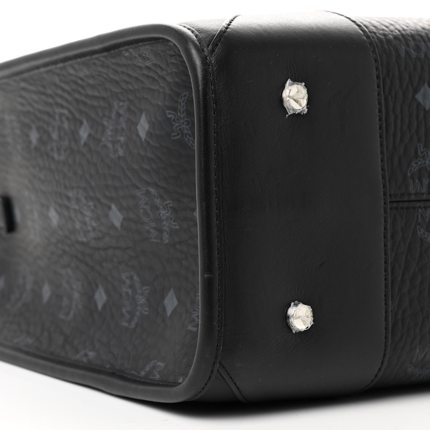MCM Visetos Large Munchen Tote Black 11 of 12