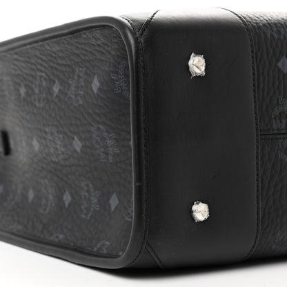 MCM Visetos Large Munchen Tote Black 11 of 12