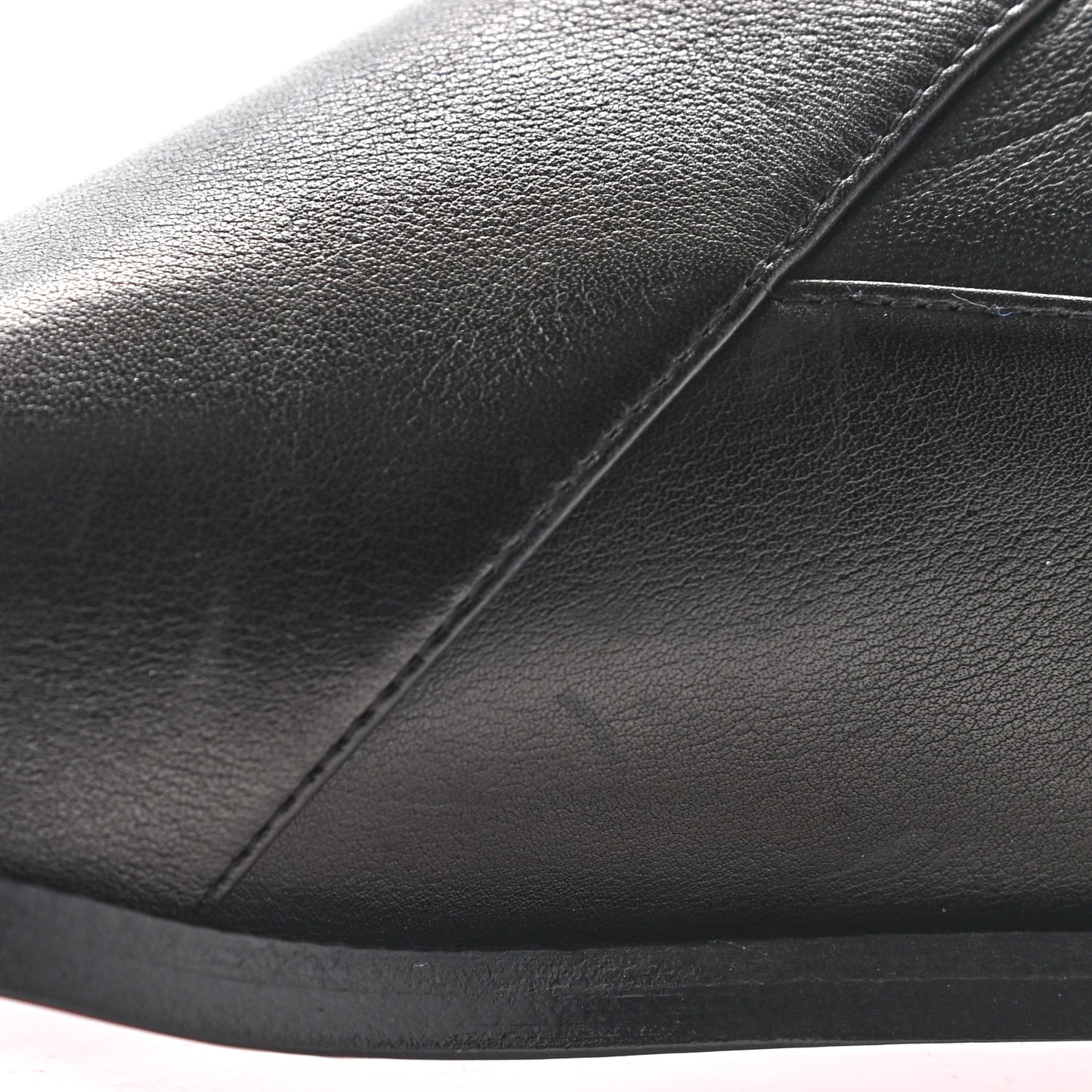 Nappa Flat Knee Boots 38 Black
