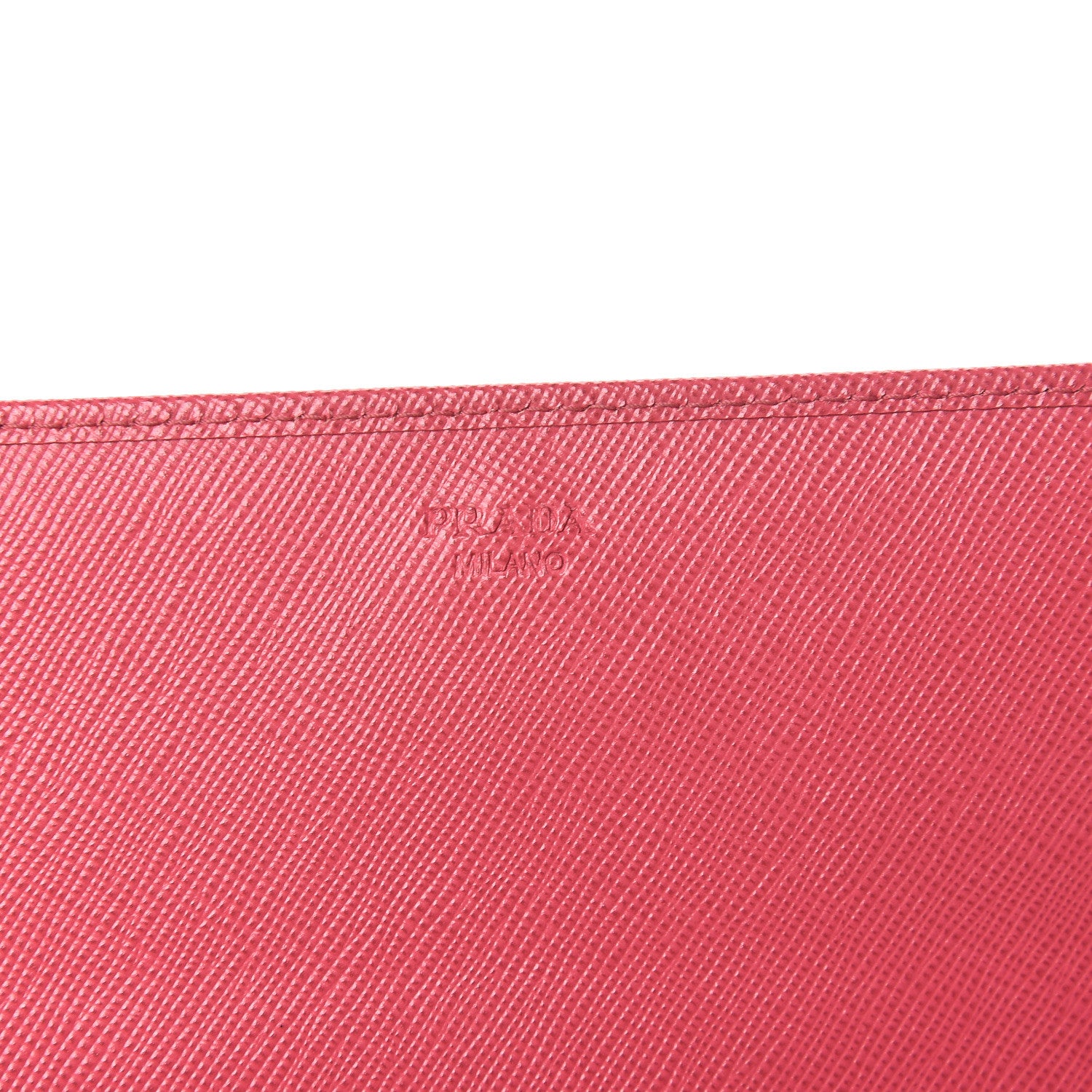 Prada Saffiano Metal Oro Chain Wallet Peonia 8 of 12