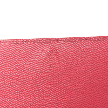 Prada Saffiano Metal Oro Chain Wallet Peonia 8 of 12