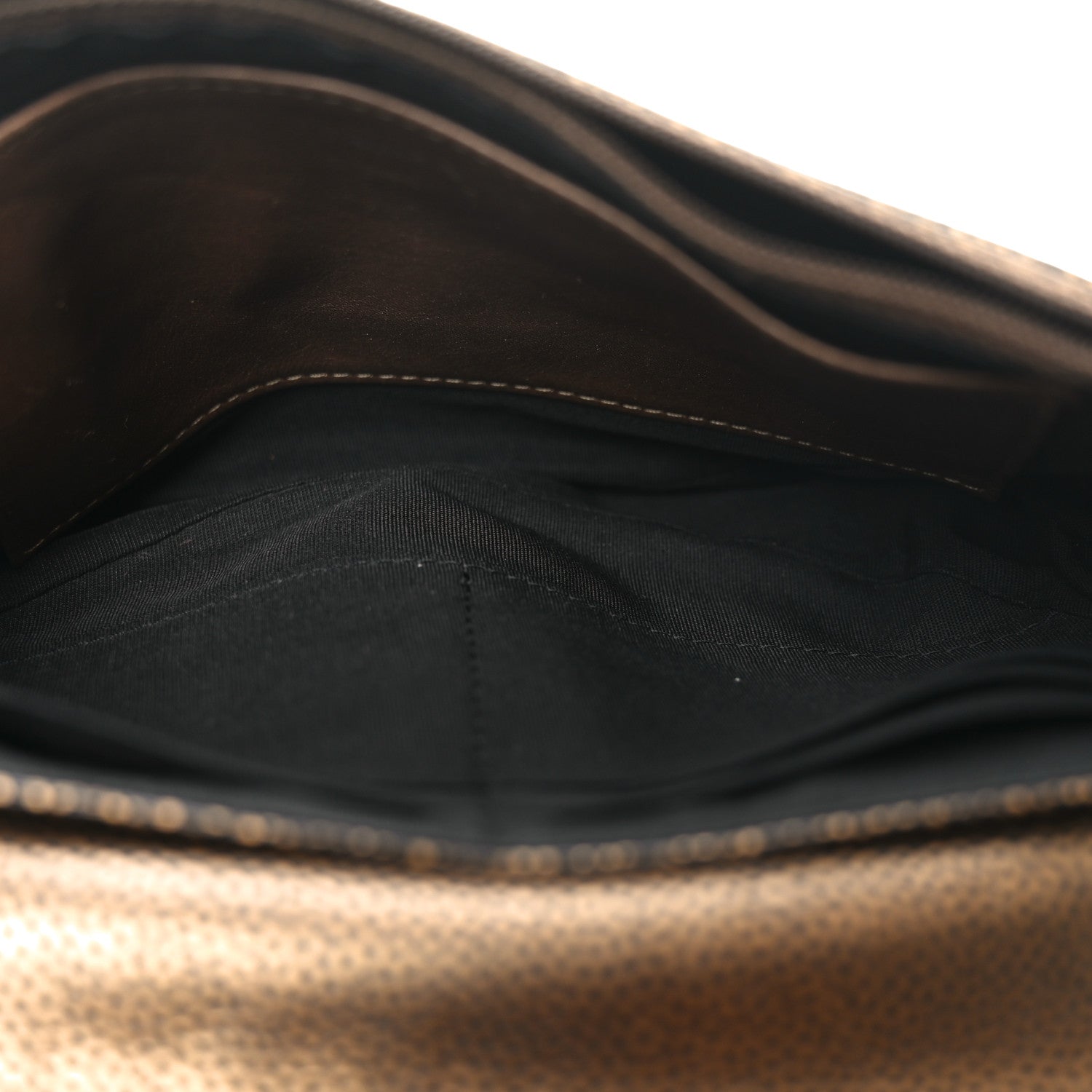 Chanel Metallic Caviar Half Moon Wallet On Chain WOC Bronze 5 of 11